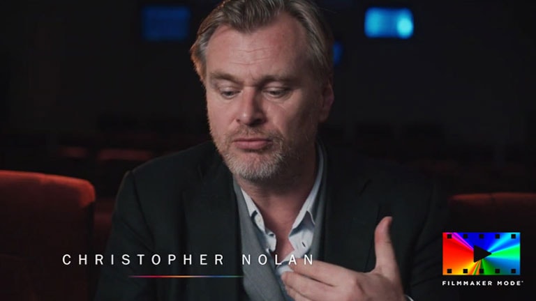 An interview film of Christopher Nolan and other cinematographers, talking about Filmmaker mode's vision