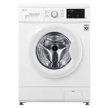 Front Load Washer 8kg, Direct Drive Motor, 6 Motion, White Color 