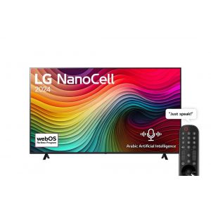 86 Inch LG NanoCell NANO80 4K Smart TV AI Magic remote HDR10 webOS24 - 86NANO80T6A (2024)