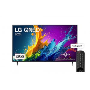 65 Inch LG QNED QNED80T 4K Smart TV AI Magic remote HDR10 webOS24 - 65QNED80T6B (2024)